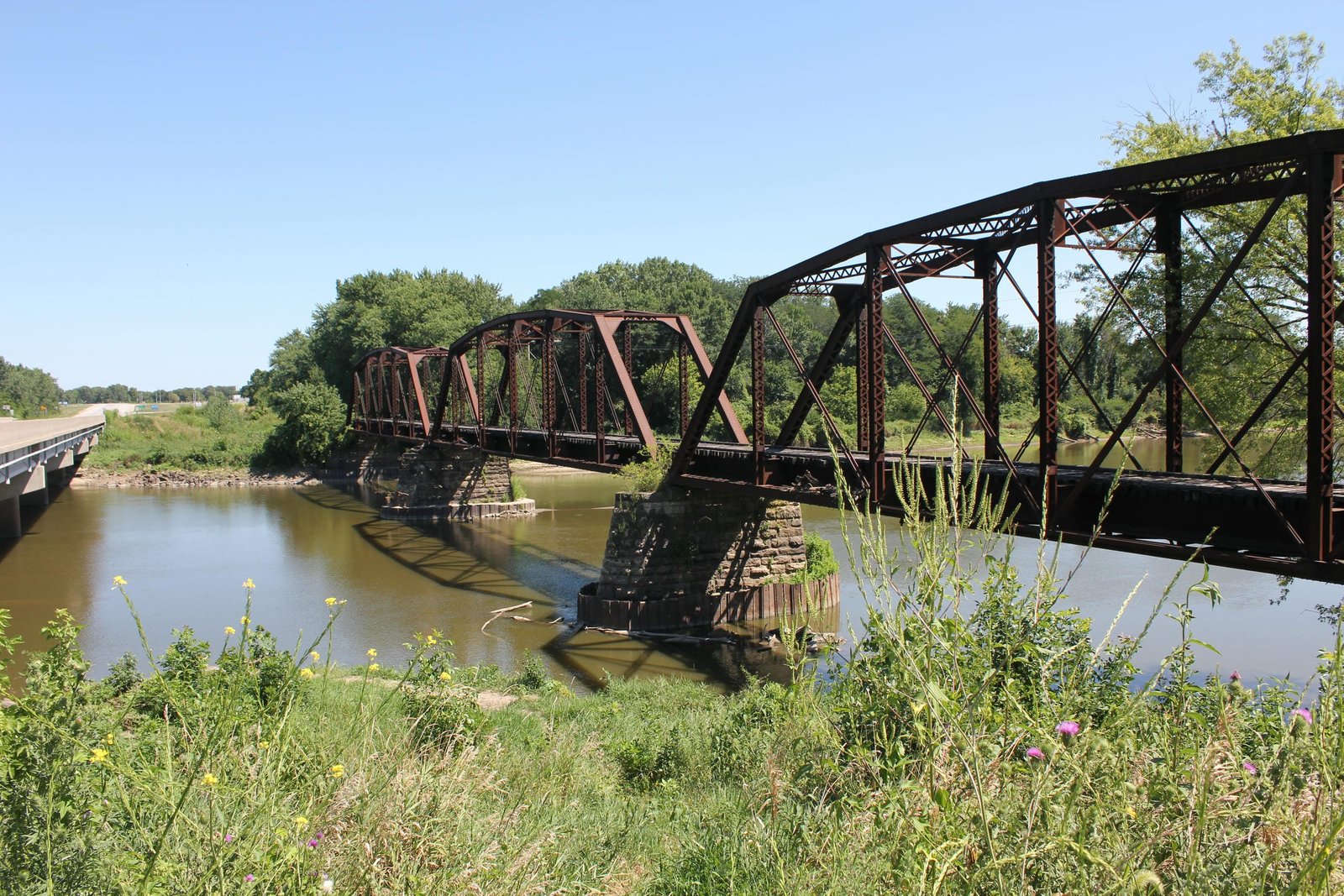 Looking north
